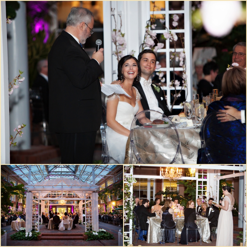 Evening Wedding Reception by Jill Person Photography