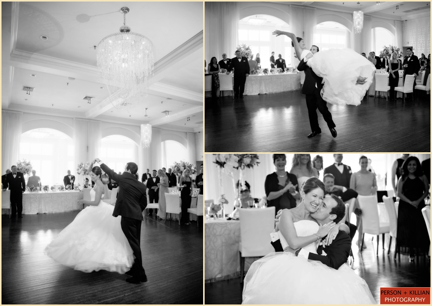 Bride And Groom First Dance At Belle Mer Newport