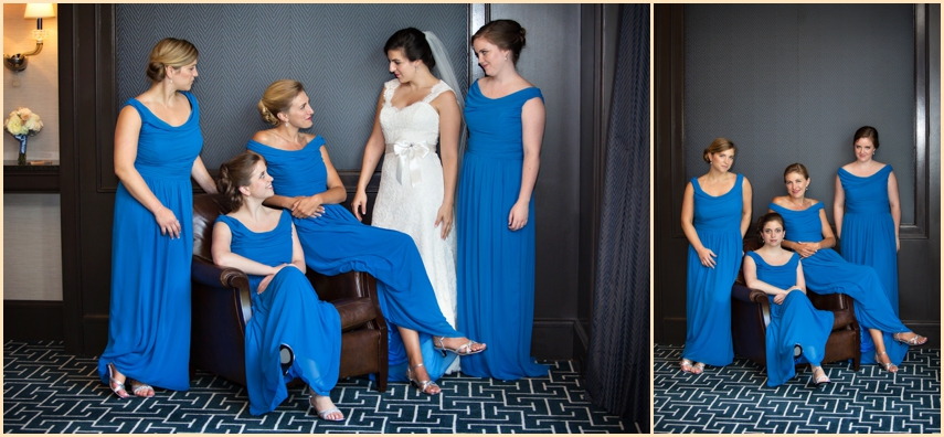 Four Seasons Hotel Boston Wedding - Bride and Bridesmaids Dresses