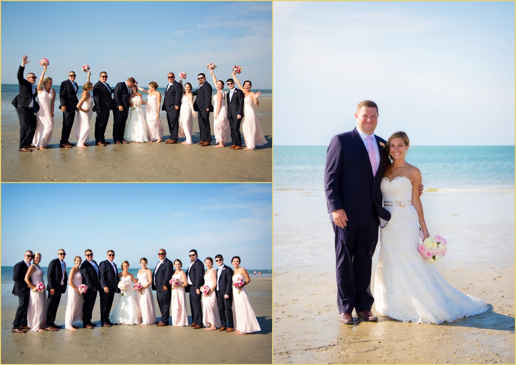 Beach Wedding Party Formal Photography