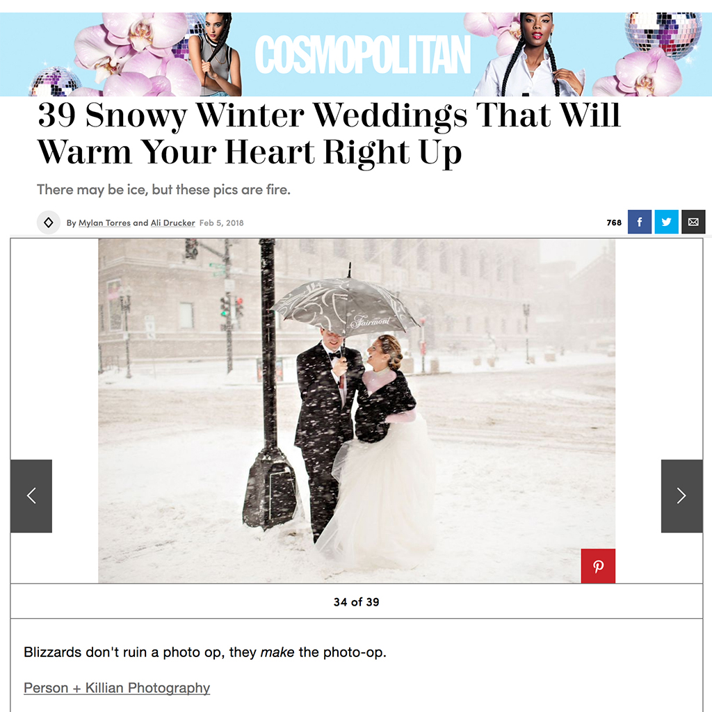 Cosmopolitan Magazine Real Wedding Photography Boston 