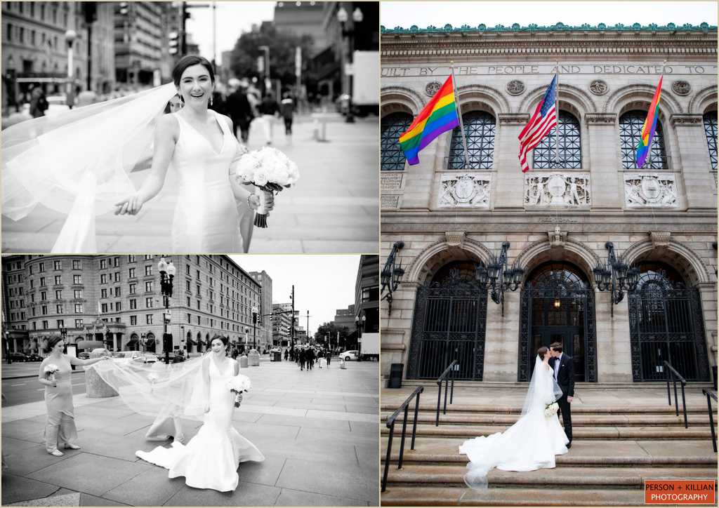 Copley Square Wedding Photography Boston Public Library 