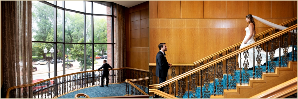 Four Seasons Boston Grand Staircase Wedding