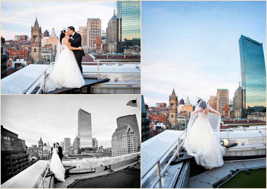 The Lenox Hotel Boston Wedding Rooftop 
