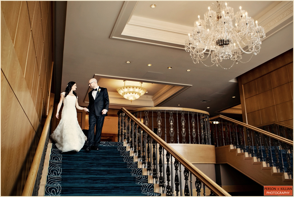 Four Seasons Hotel Boston Wedding Grand Staircase