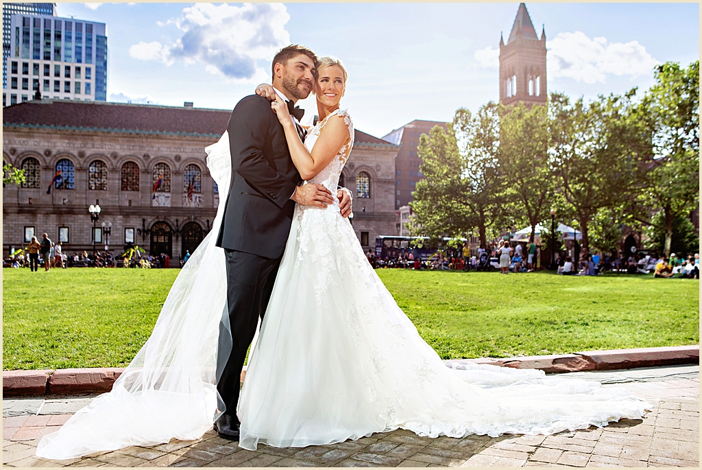 Wedding photography Boston Copley Square 
